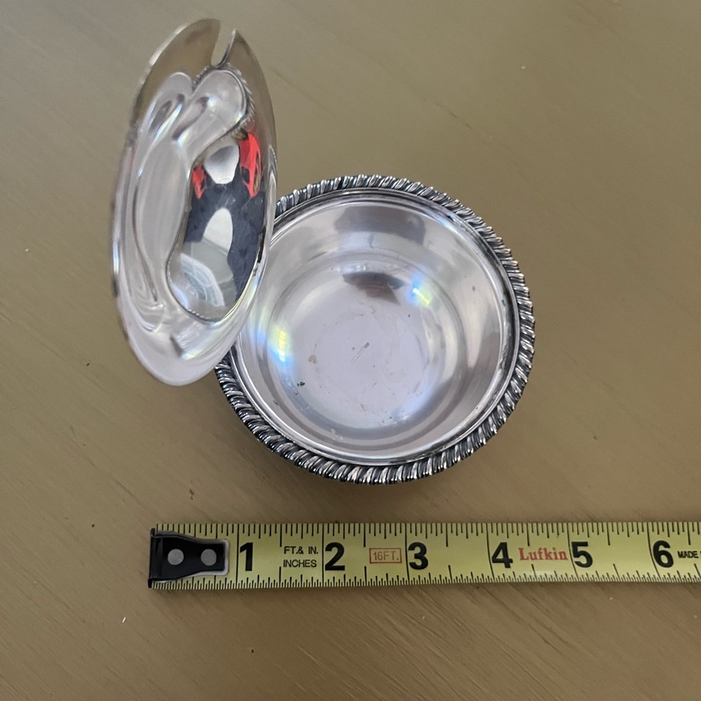 Antique Exeter Silver Plated Sugar Bowl Dish - Picture 4 of 6